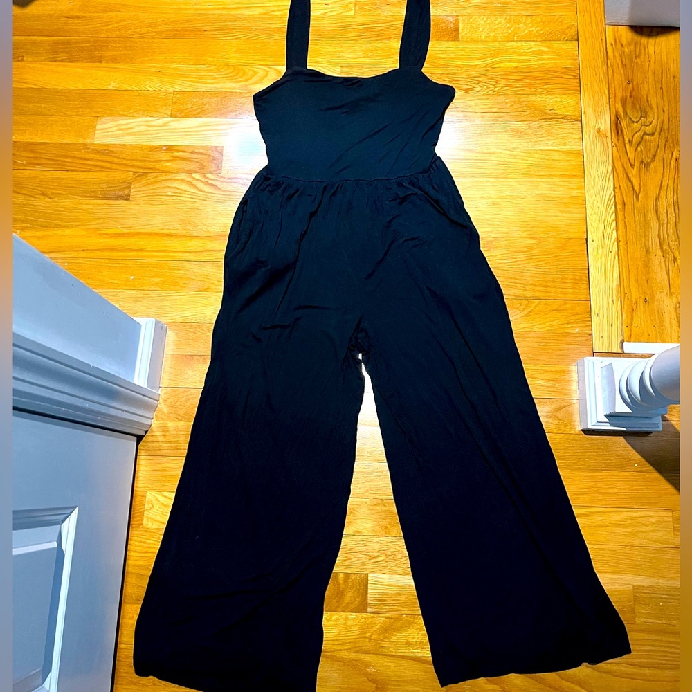 Wilfred Comfy Crop Black Jumpsuit
